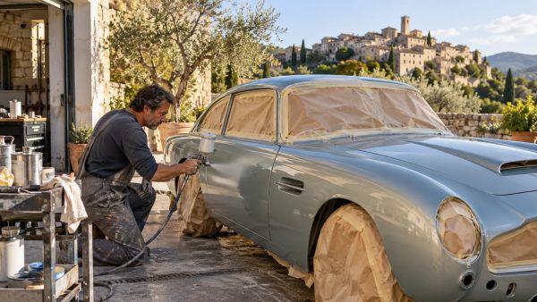 Les techniques d'un carrossier pour recréer la couleur d'origine en peinture automobile