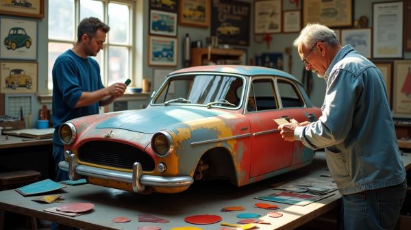 Peinture automobile : comment un carrossier retrouve la teinte exacte d'origine